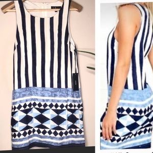 LULU’s Summer Geometric Shift Dress M